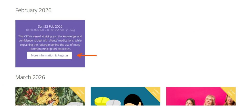 CPHT Hypnotherapy Continuing Professional Development (CPD) Courses - How to book